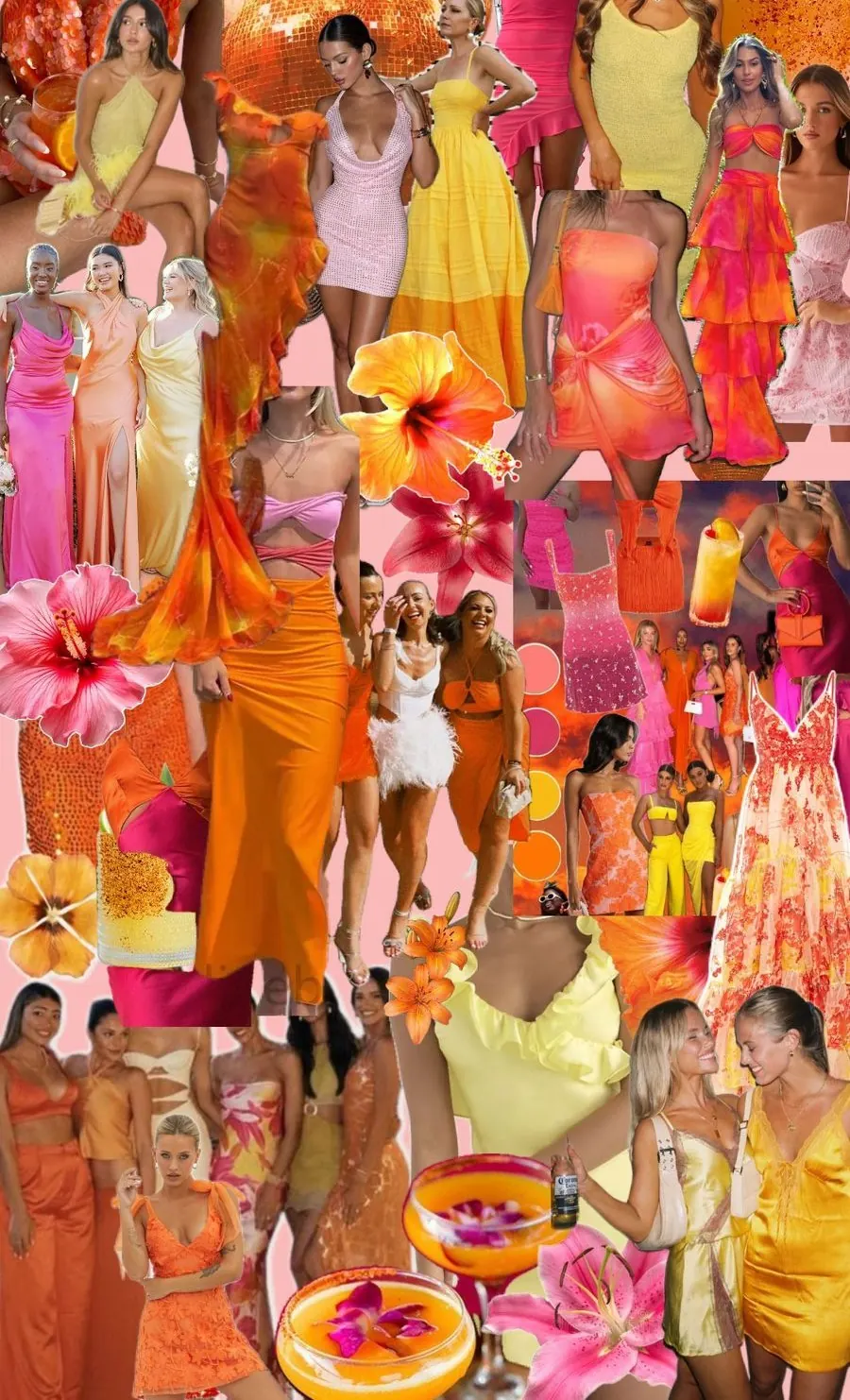 Inspiração de looks femininos tropical sunset