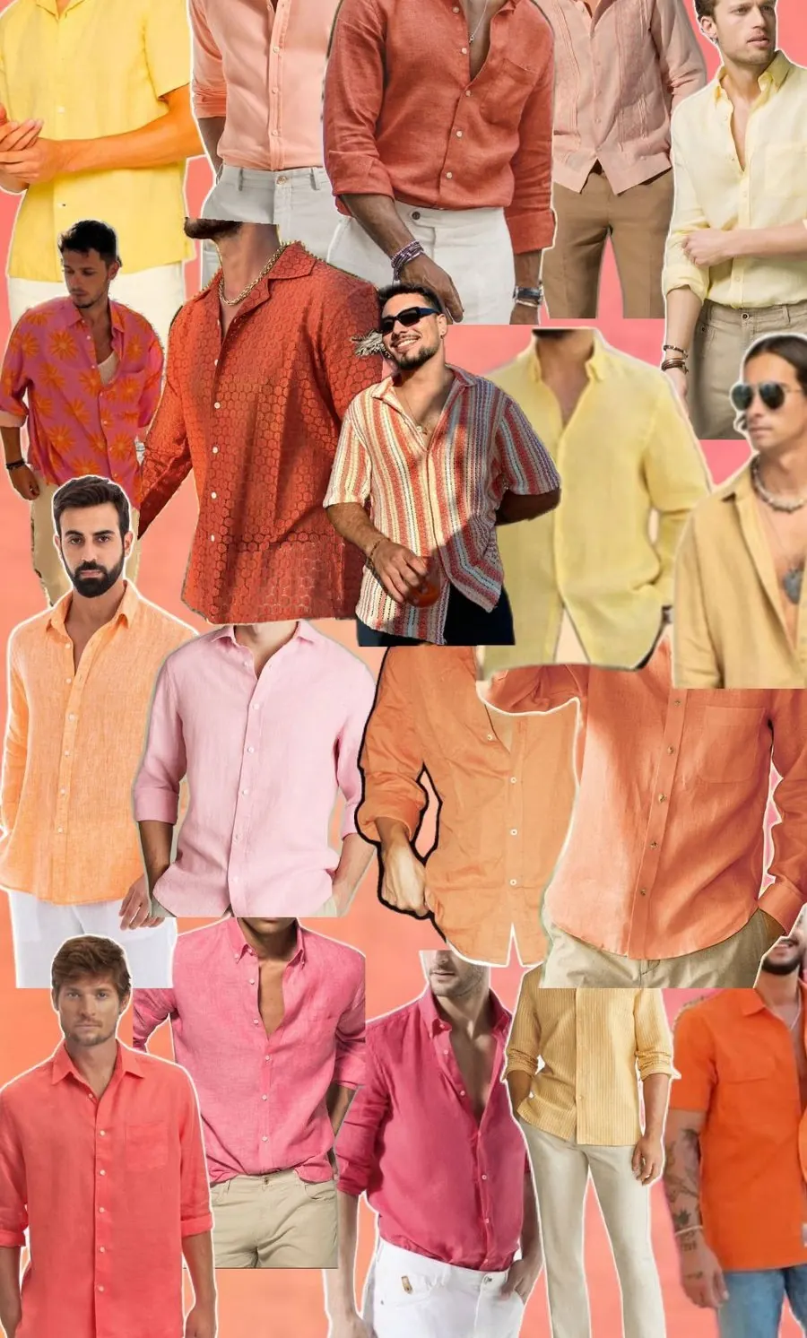 Inspiração de looks masculinos tropical sunset